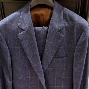 Like new half lined Brunello Cucinelli two piece Cashmere-silk blend suit 40R